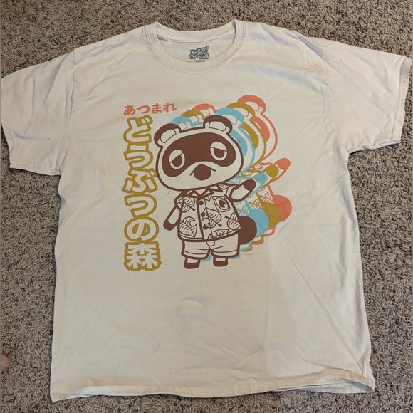 Geeknet Animal Crossing T Shirt Sz Large Nintendo Japanese Panda Tom Nook - Picture 1 of 5